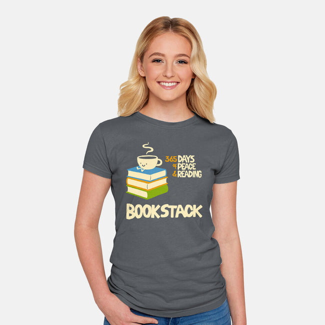 Bookstack-Womens-Fitted-Tee-dfonseca