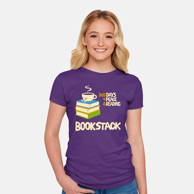Bookstack-Womens-Fitted-Tee-dfonseca