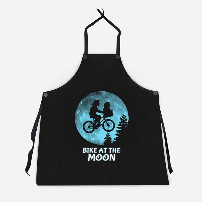 Bike At The Moon-Unisex-Kitchen-Apron-Boggs Nicolas
