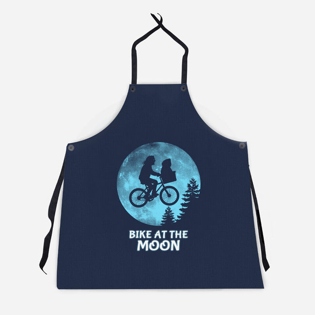 Bike At The Moon-Unisex-Kitchen-Apron-Boggs Nicolas