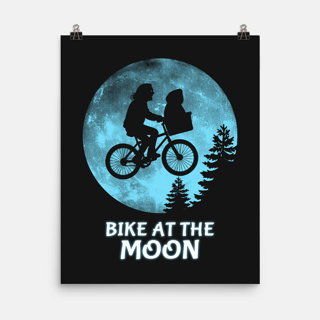 Bike At The Moon-None-Matte-Poster-Boggs Nicolas