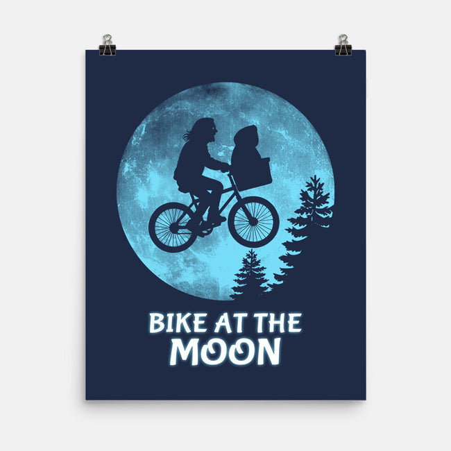 Bike At The Moon-None-Matte-Poster-Boggs Nicolas