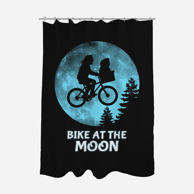 Bike At The Moon-None-Polyester-Shower Curtain-Boggs Nicolas