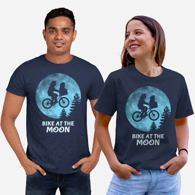 Bike At The Moon-Unisex-Basic-Tee-Boggs Nicolas