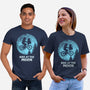 Bike At The Moon-Unisex-Basic-Tee-Boggs Nicolas