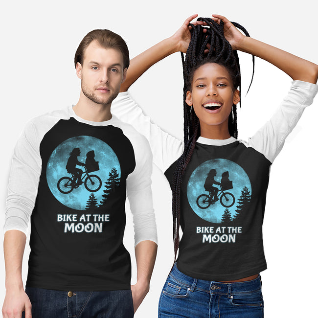 Bike At The Moon-Unisex-Baseball-Tee-Boggs Nicolas