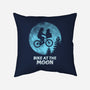 Bike At The Moon-None-Removable Cover w Insert-Throw Pillow-Boggs Nicolas