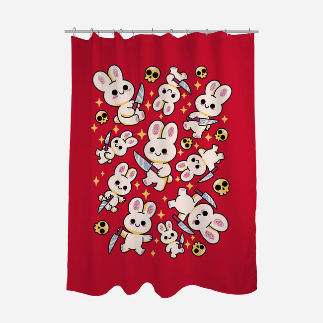 Cute But Instable-None-Polyester-Shower Curtain-FunkVampire