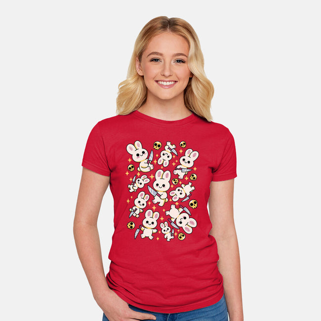 Cute But Instable-Womens-Fitted-Tee-FunkVampire