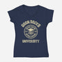 Goon Docks University-Womens-V-Neck-Tee-retrodivision