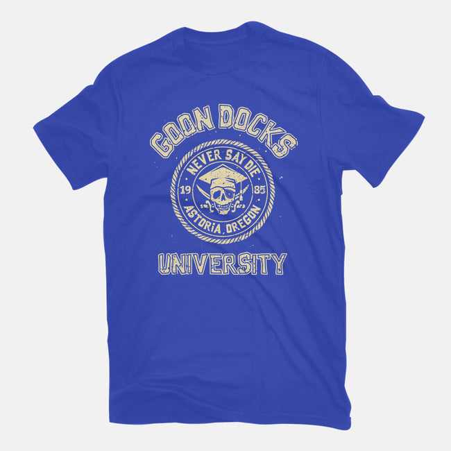 Goon Docks University-Womens-Fitted-Tee-retrodivision