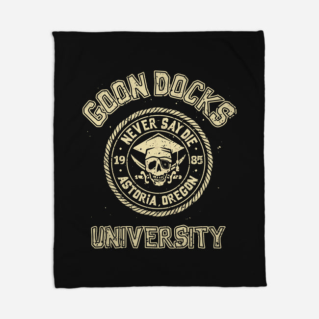 Goon Docks University-None-Fleece-Blanket-retrodivision
