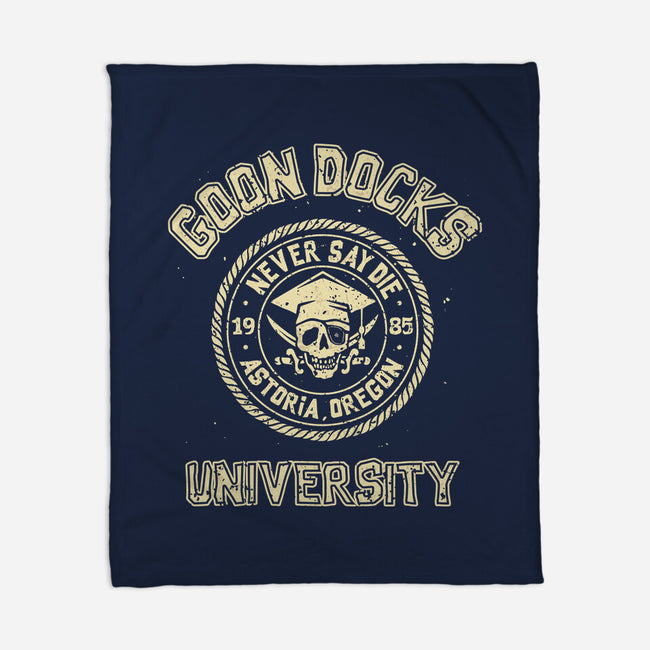 Goon Docks University-None-Fleece-Blanket-retrodivision