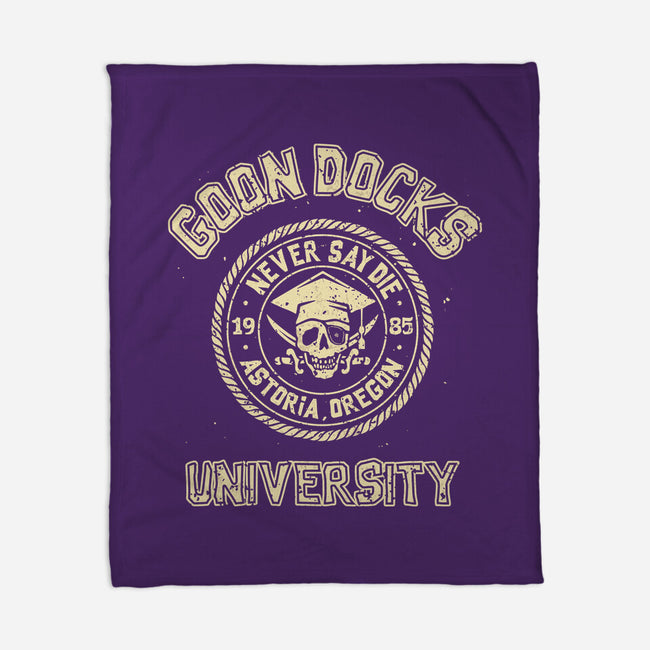 Goon Docks University-None-Fleece-Blanket-retrodivision
