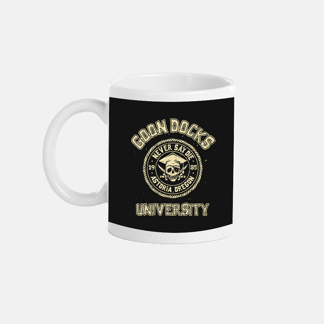 Goon Docks University-None-Mug-Drinkware-retrodivision