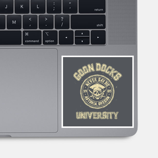 Goon Docks University-None-Glossy-Sticker-retrodivision
