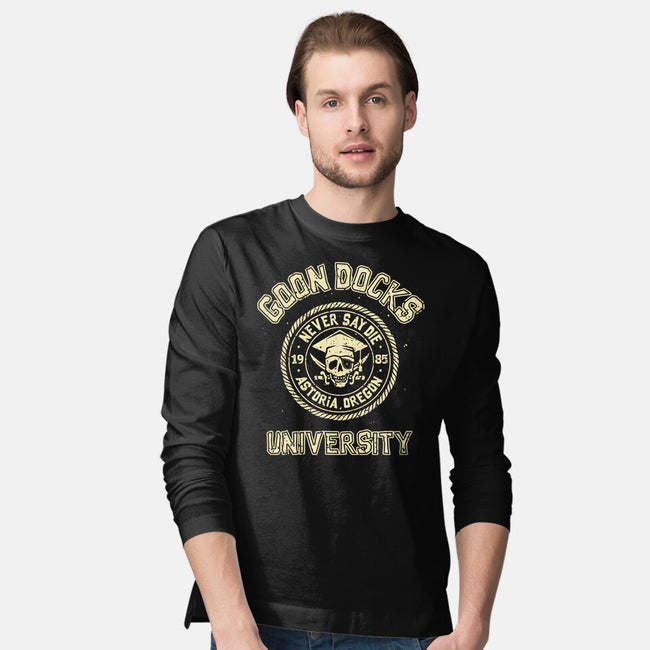 Goon Docks University-Mens-Long Sleeved-Tee-retrodivision