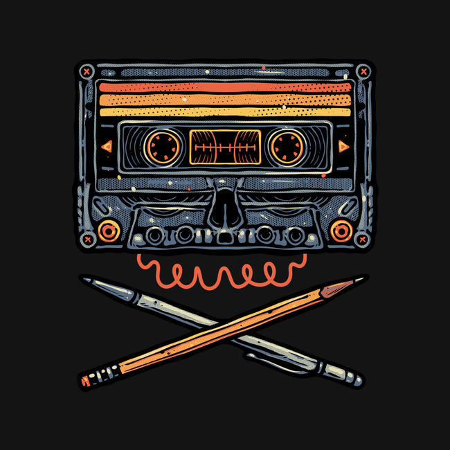 Crossbone Cassette-Mens-Heavyweight-Tee-glitchygorilla