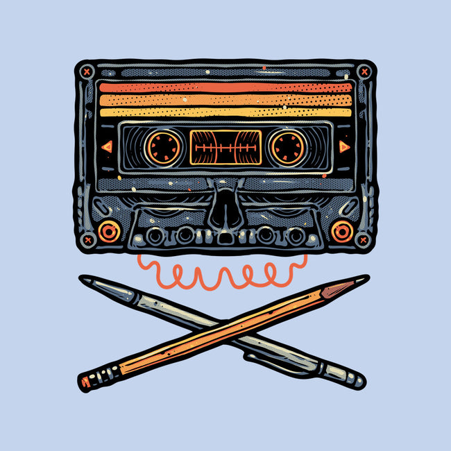 Crossbone Cassette-Mens-Heavyweight-Tee-glitchygorilla