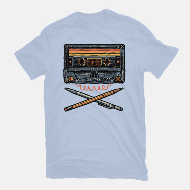 Crossbone Cassette-Mens-Heavyweight-Tee-glitchygorilla
