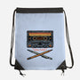 Crossbone Cassette-None-Drawstring-Bag-glitchygorilla