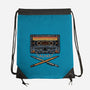 Crossbone Cassette-None-Drawstring-Bag-glitchygorilla