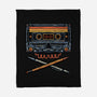 Crossbone Cassette-None-Fleece-Blanket-glitchygorilla