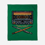 Crossbone Cassette-None-Fleece-Blanket-glitchygorilla