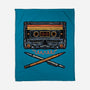 Crossbone Cassette-None-Fleece-Blanket-glitchygorilla