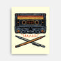 Crossbone Cassette-None-Stretched-Canvas-glitchygorilla