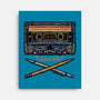 Crossbone Cassette-None-Stretched-Canvas-glitchygorilla