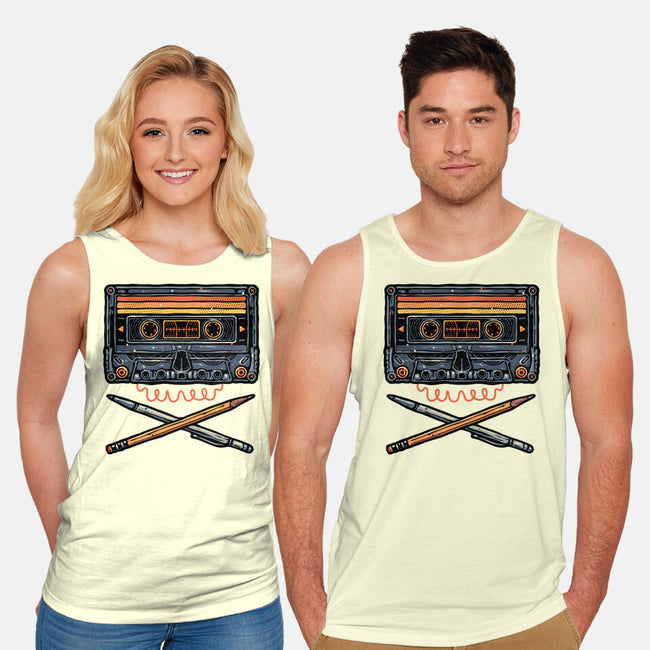 Crossbone Cassette-Unisex-Basic-Tank-glitchygorilla