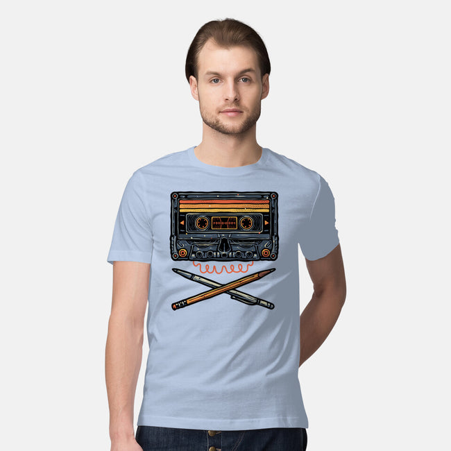 Crossbone Cassette-Mens-Premium-Tee-glitchygorilla