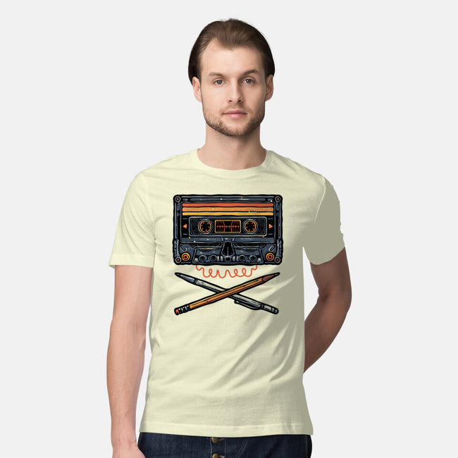 Crossbone Cassette-Mens-Premium-Tee-glitchygorilla