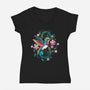 Humming Bird Infinity-Womens-V-Neck-Tee-Vallina84