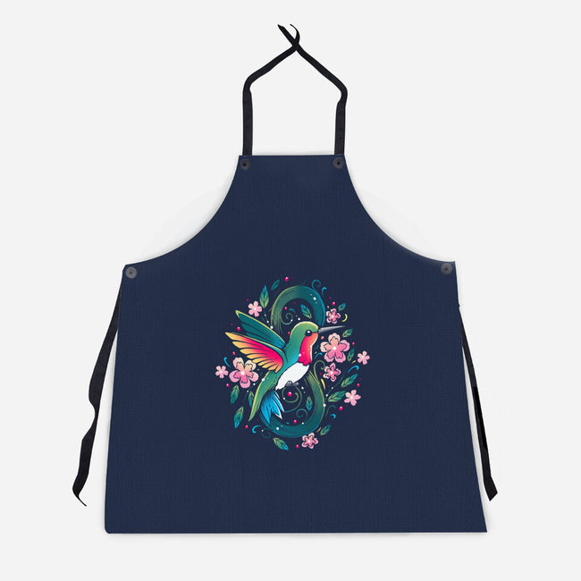 Humming Bird Infinity-Unisex-Kitchen-Apron-Vallina84