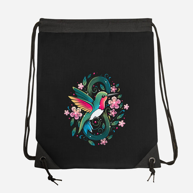 Humming Bird Infinity-None-Drawstring-Bag-Vallina84