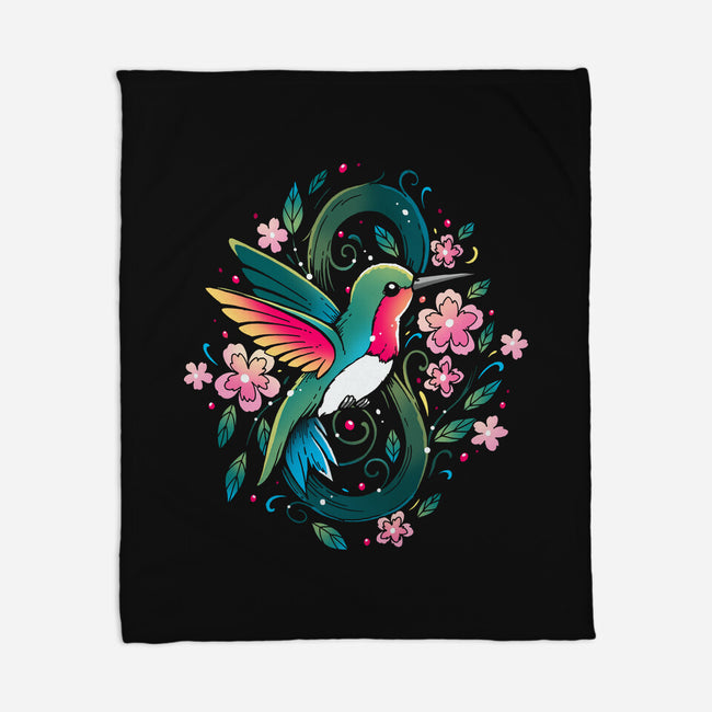 Humming Bird Infinity-None-Fleece-Blanket-Vallina84