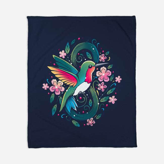 Humming Bird Infinity-None-Fleece-Blanket-Vallina84