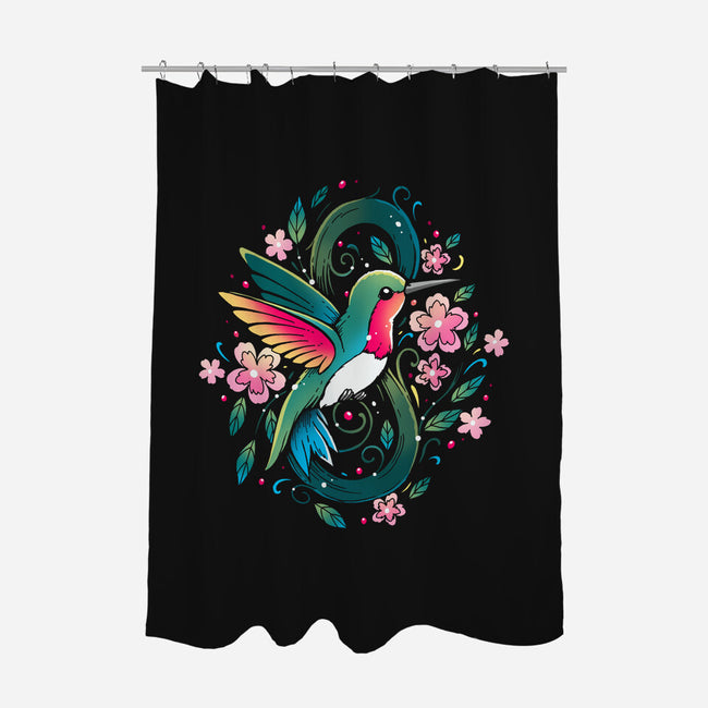 Humming Bird Infinity-None-Polyester-Shower Curtain-Vallina84
