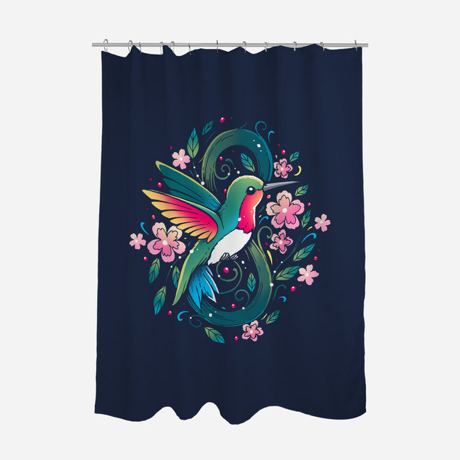 Humming Bird Infinity-None-Polyester-Shower Curtain-Vallina84