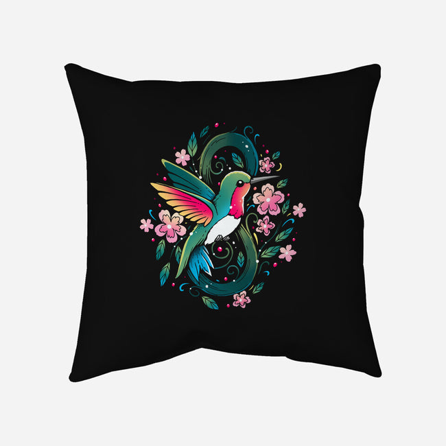 Humming Bird Infinity-None-Removable Cover w Insert-Throw Pillow-Vallina84