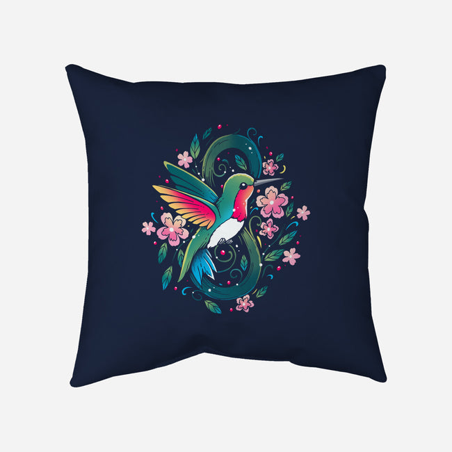 Humming Bird Infinity-None-Removable Cover w Insert-Throw Pillow-Vallina84