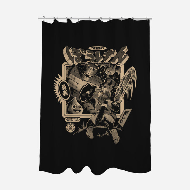 Luminous Adventure-None-Polyester-Shower Curtain-ilustrata