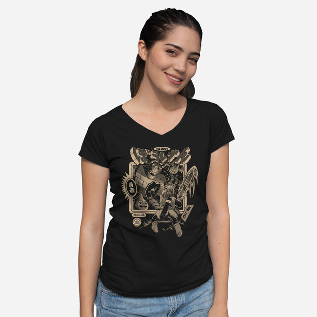Luminous Adventure-Womens-V-Neck-Tee-ilustrata