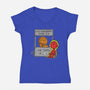 Fantastic Help-Womens-V-Neck-Tee-Barbadifuoco