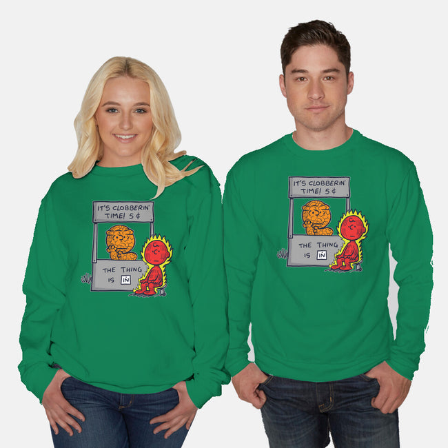 Fantastic Help-Unisex-Crew Neck-Sweatshirt-Barbadifuoco