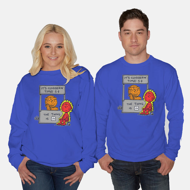 Fantastic Help-Unisex-Crew Neck-Sweatshirt-Barbadifuoco