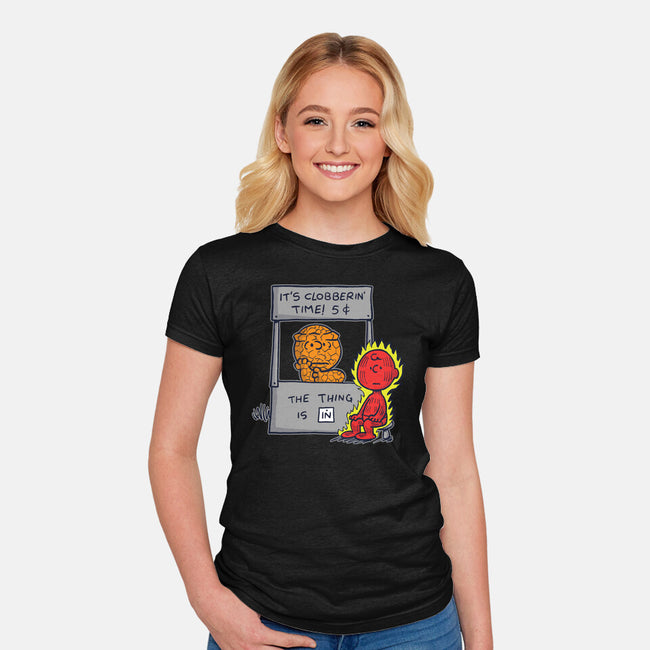 Fantastic Help-Womens-Fitted-Tee-Barbadifuoco