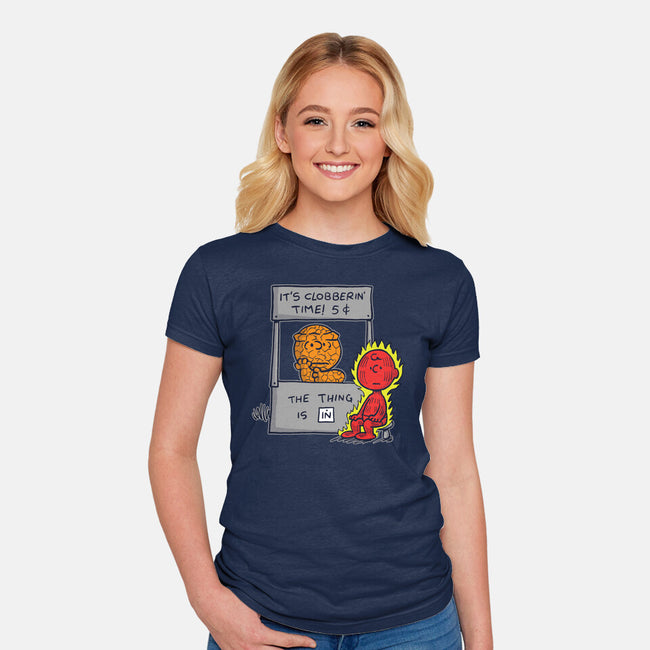 Fantastic Help-Womens-Fitted-Tee-Barbadifuoco
